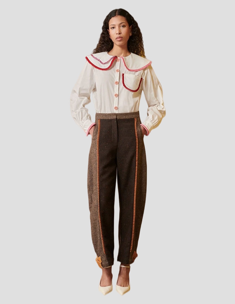 Pantalón barrel para mujer