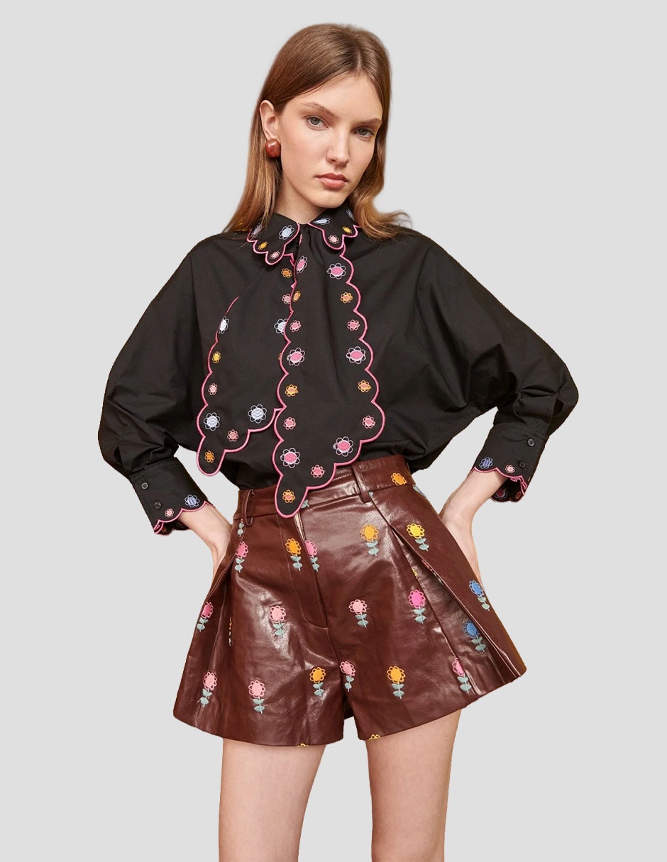 Camisa de algodón manga larga para mujer 3