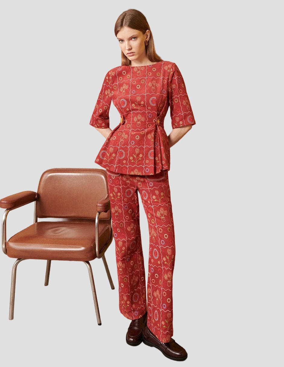 Blusa manga al codo para mujer 3