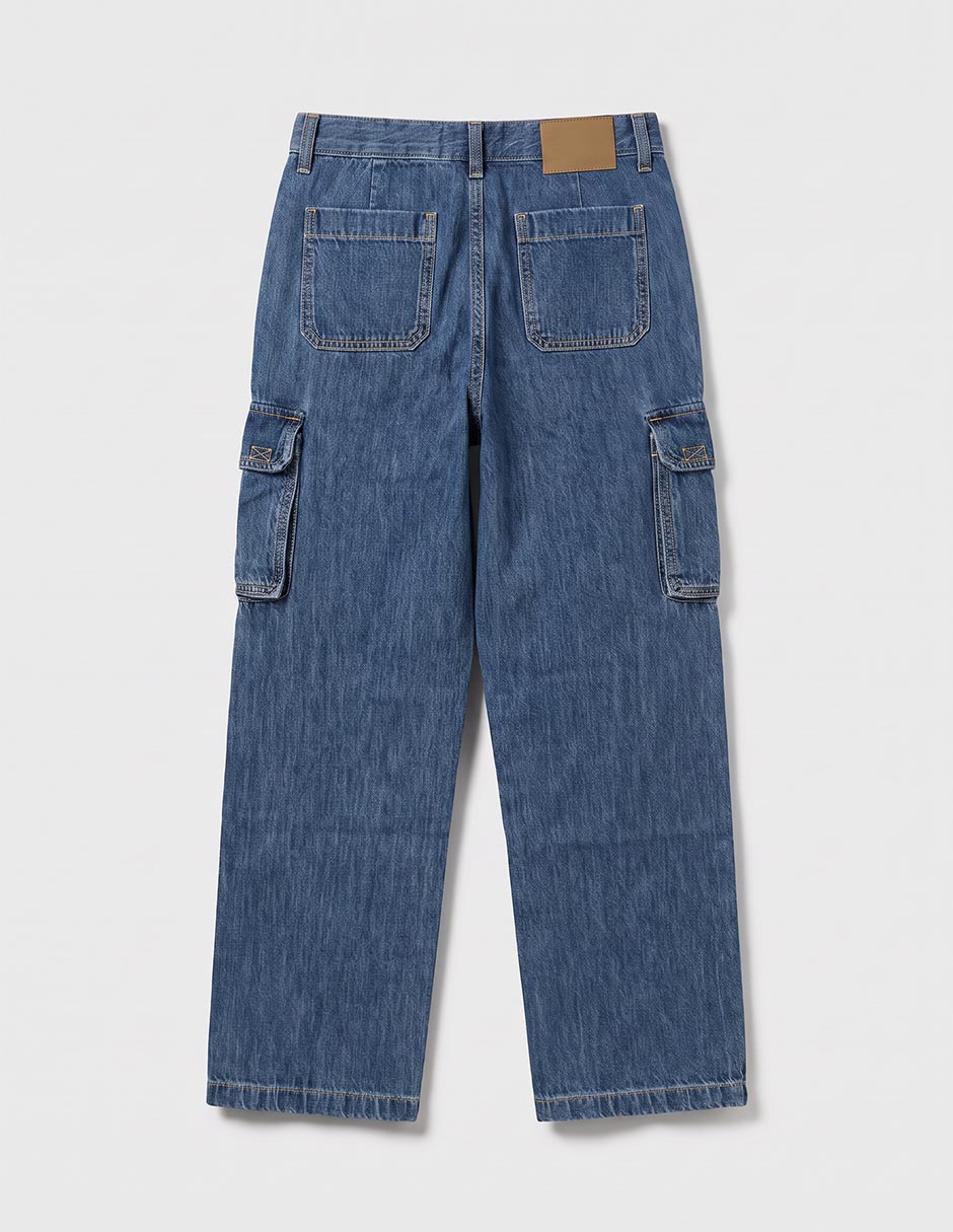 Jeans baggy lavado obscuro para niño 2