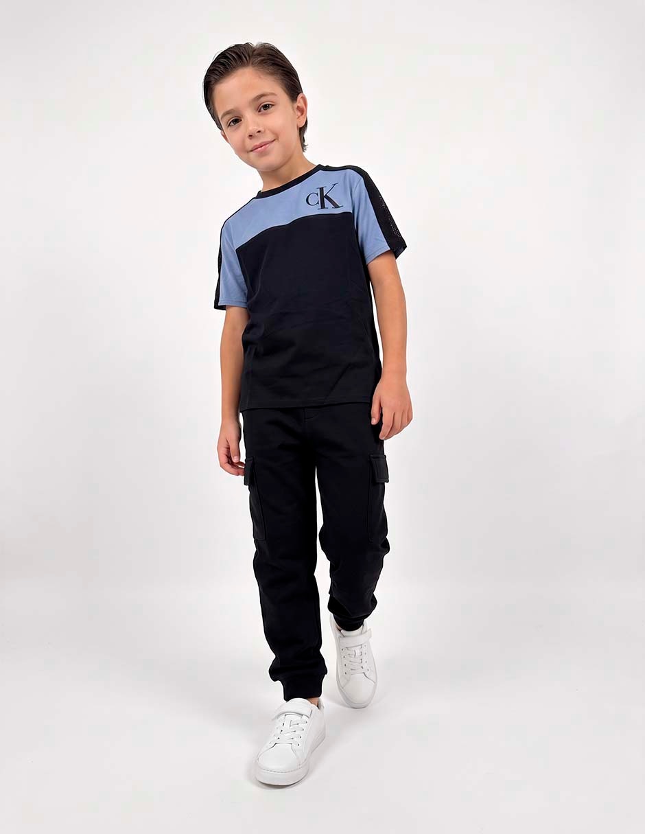 Playera manga corta para niño