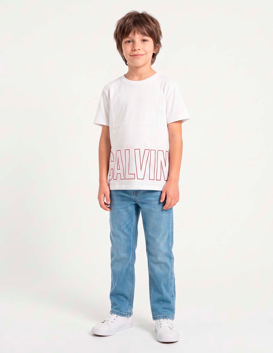 Playera manga corta para niño