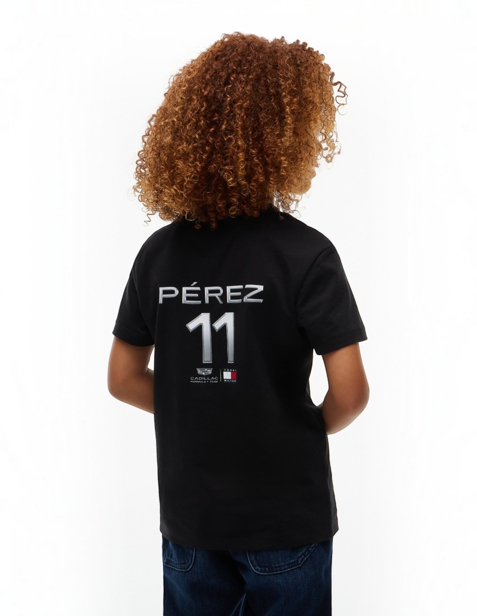Playera sergio pérez cadillac manga corta para niño 5
