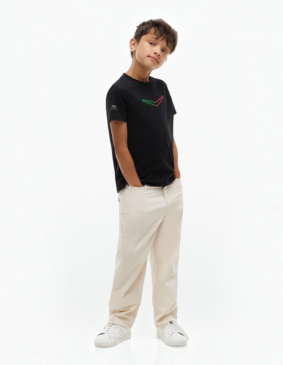 Playera fórmula 1 cadillac manga corta para niño Playera fórmula 1 cadillac manga corta para niño