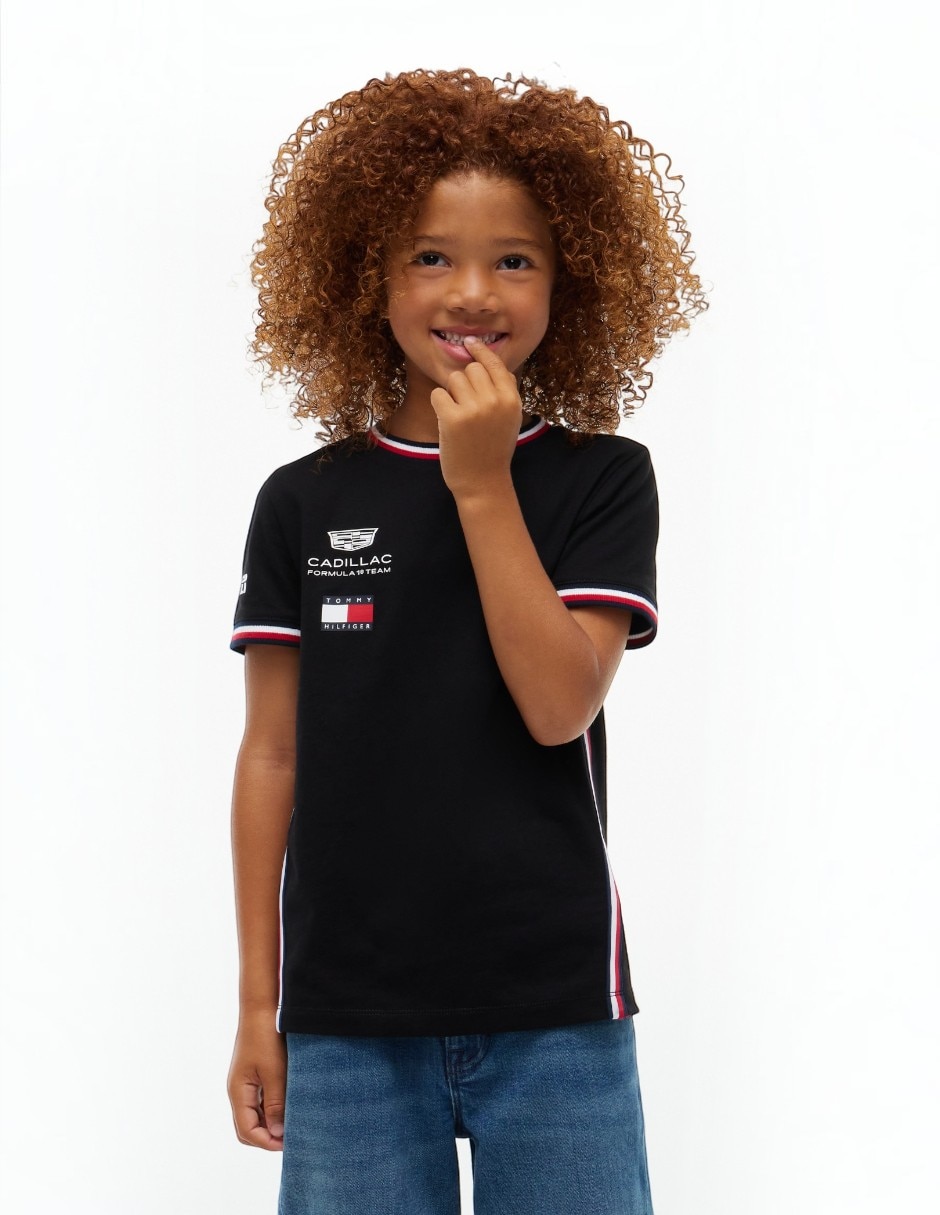 Playera fórmula 1 cadillac manga corta para niño Playera fórmula 1 cadillac manga corta para niño