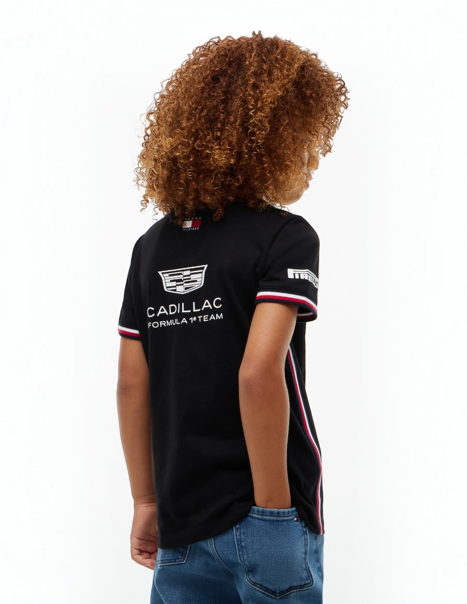 Playera fórmula 1 cadillac manga corta para niño 4