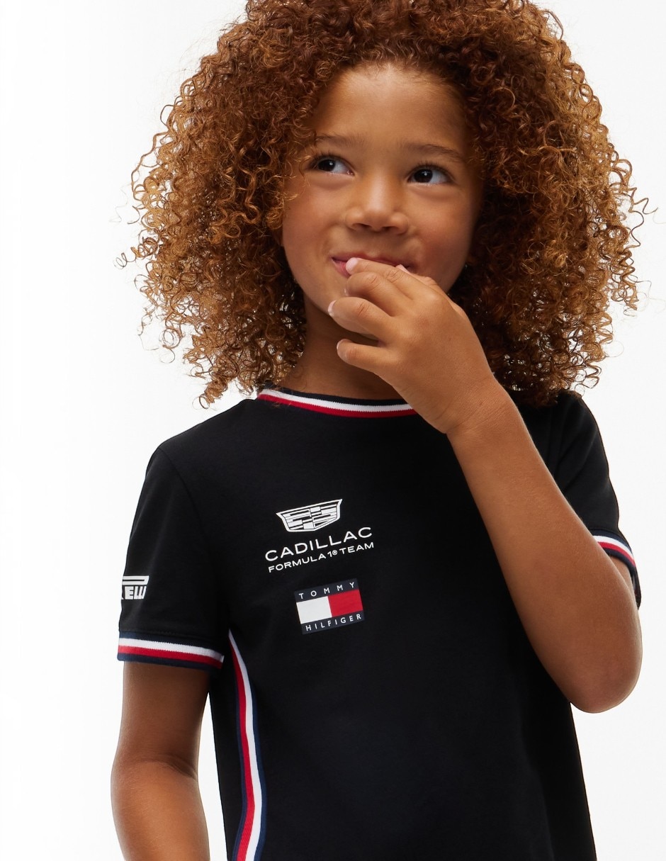 Playera fórmula 1 cadillac manga corta para niño 6