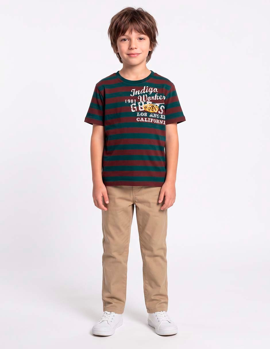 Playera manga corta para niño