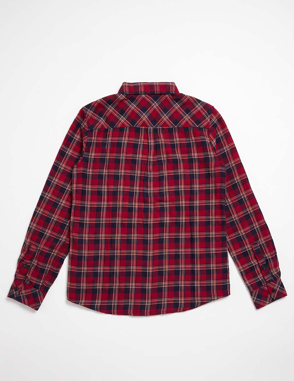 Camisa casual de algodón manga larga para niño