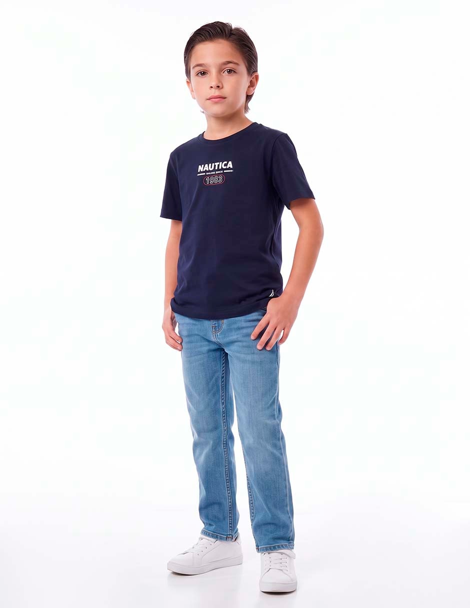 Playera manga corta para niño