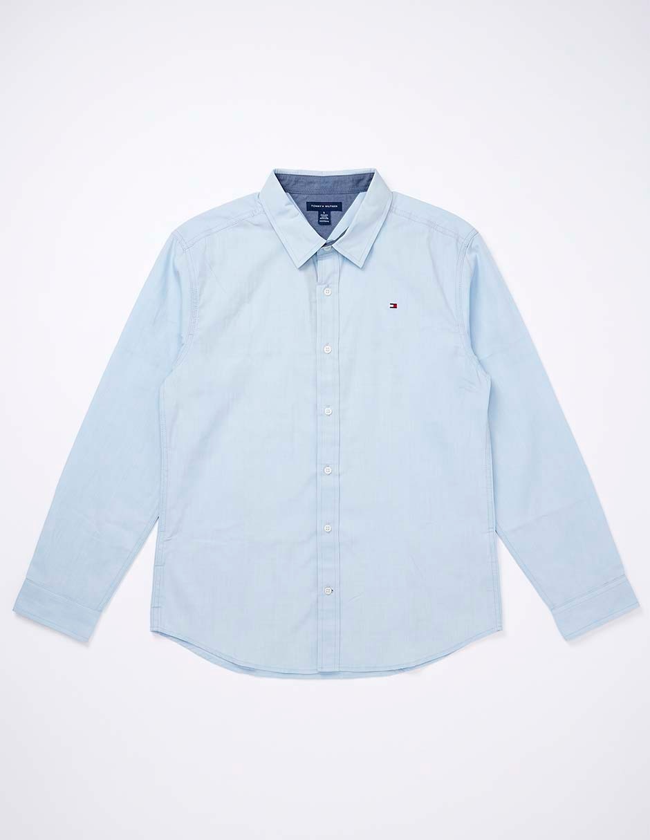 Camisa casual de algodón manga larga para niño Camisa casual de algodón manga larga para niño