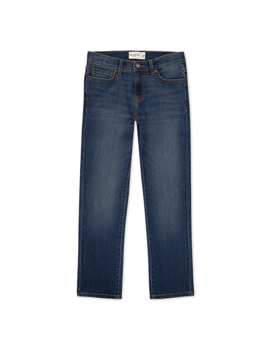 Jeans straight deslavado para niño Jeans straight deslavado para niño