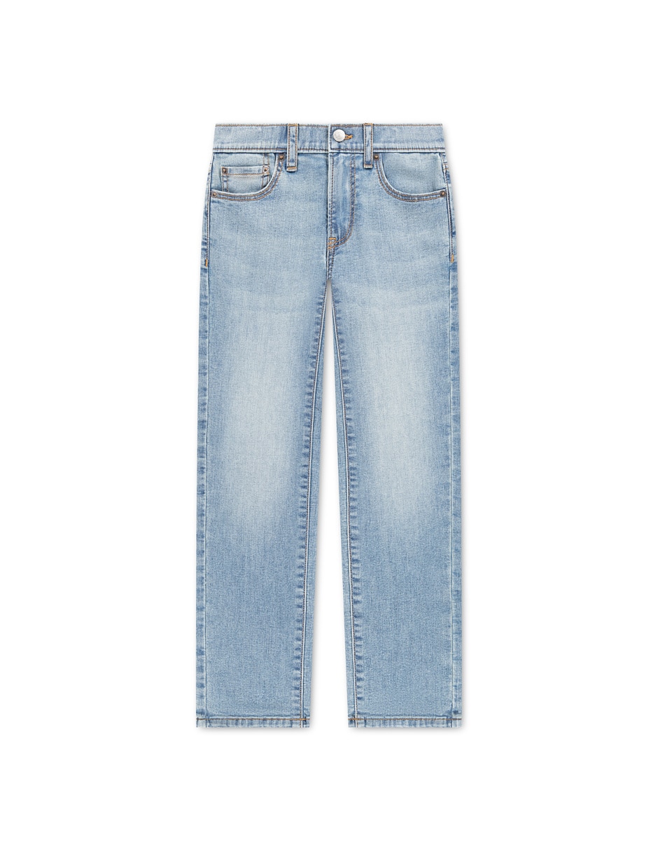 Jeans straight deslavado para niño Jeans straight deslavado para niño