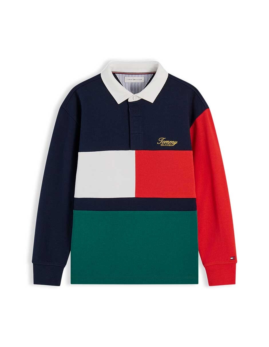 Playera tipo polo de algodón para niño Playera tipo polo de algodón para niño