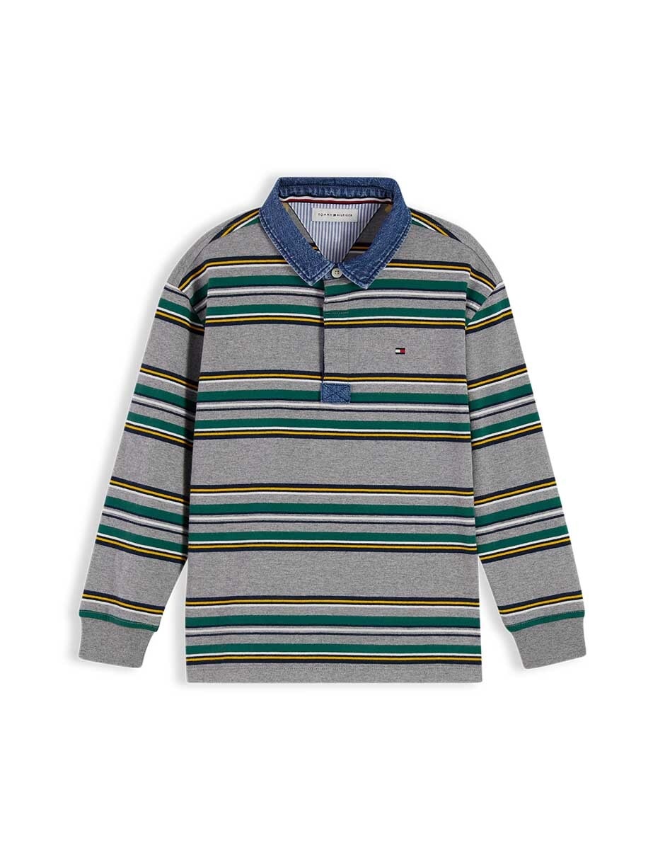 Playera tipo polo de algodón para niño Playera tipo polo de algodón para niño
