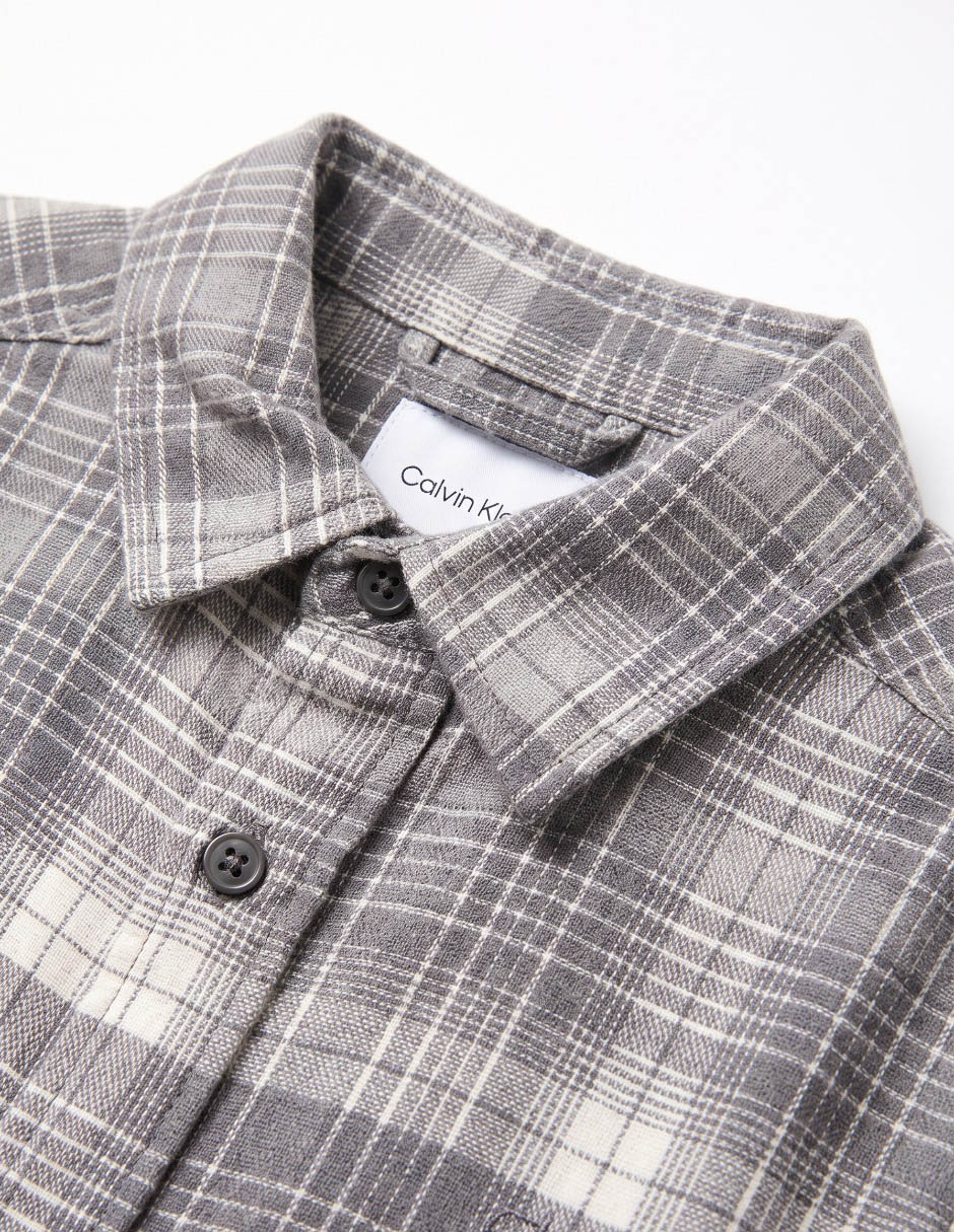 Camisa casual de algodón manga larga para niño 5