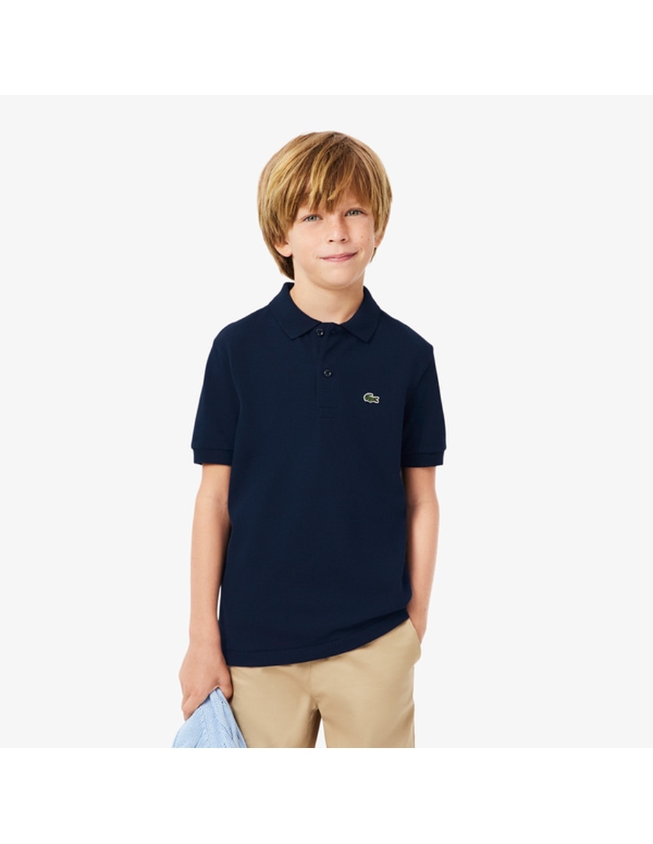 Playera tipo polo de algodón para niño Playera tipo polo de algodón para niño