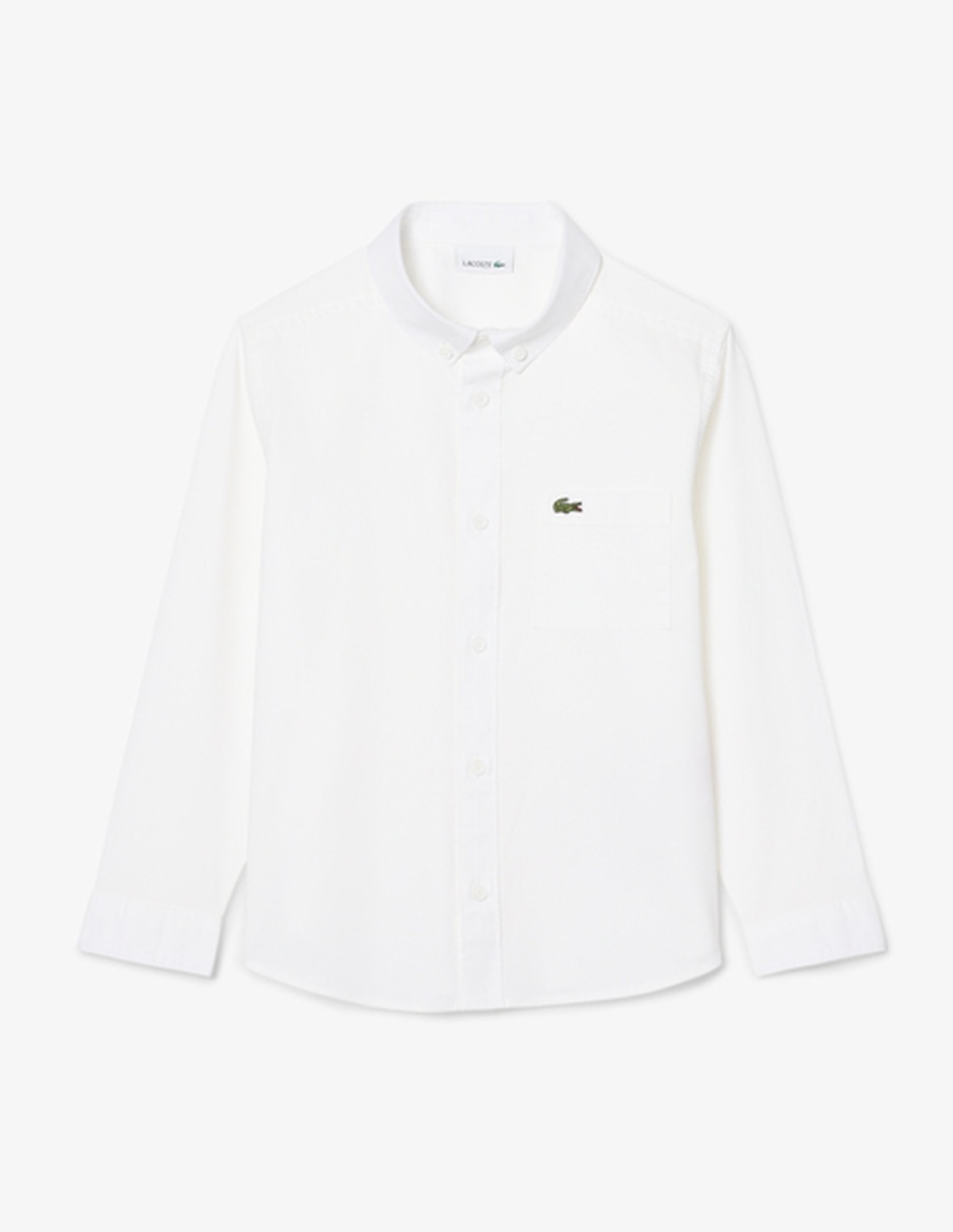 Camisa casual manga larga para niño 4