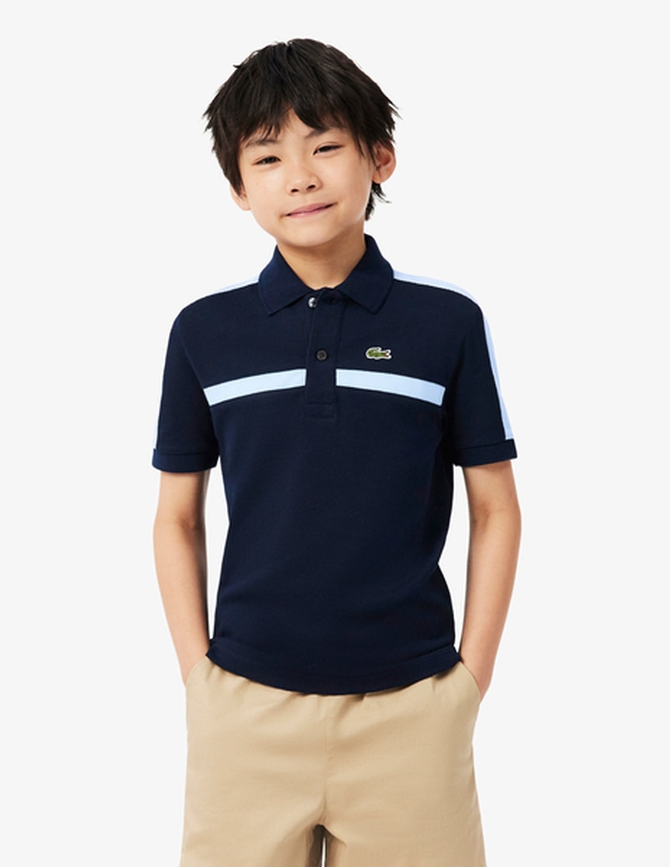 Playera tipo polo de algodón para niño Playera tipo polo de algodón para niño