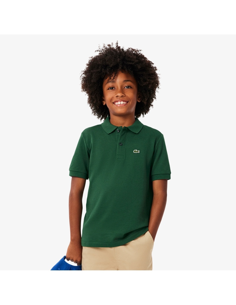 Playera tipo polo de algodón para niño 1