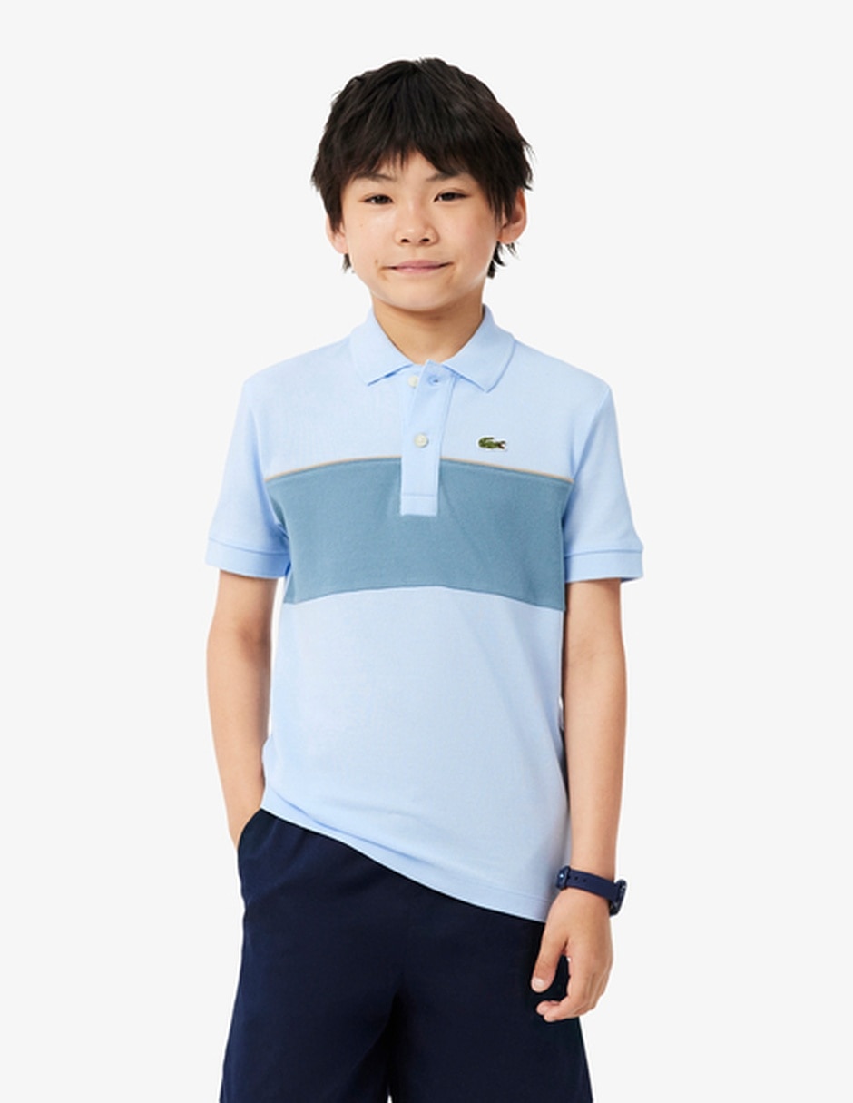 Playera tipo polo de algodón para niño Playera tipo polo de algodón para niño
