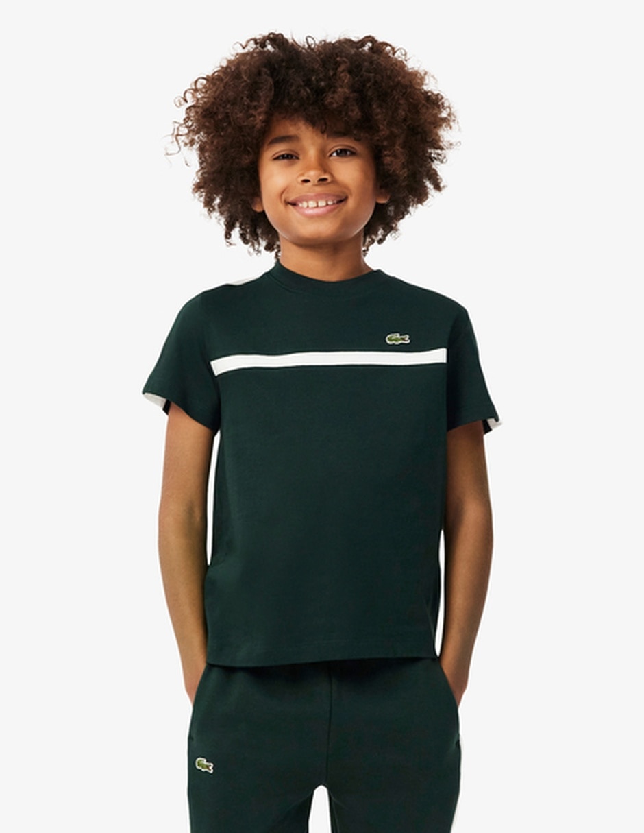 Playera tipo polo de algodón para niño 1