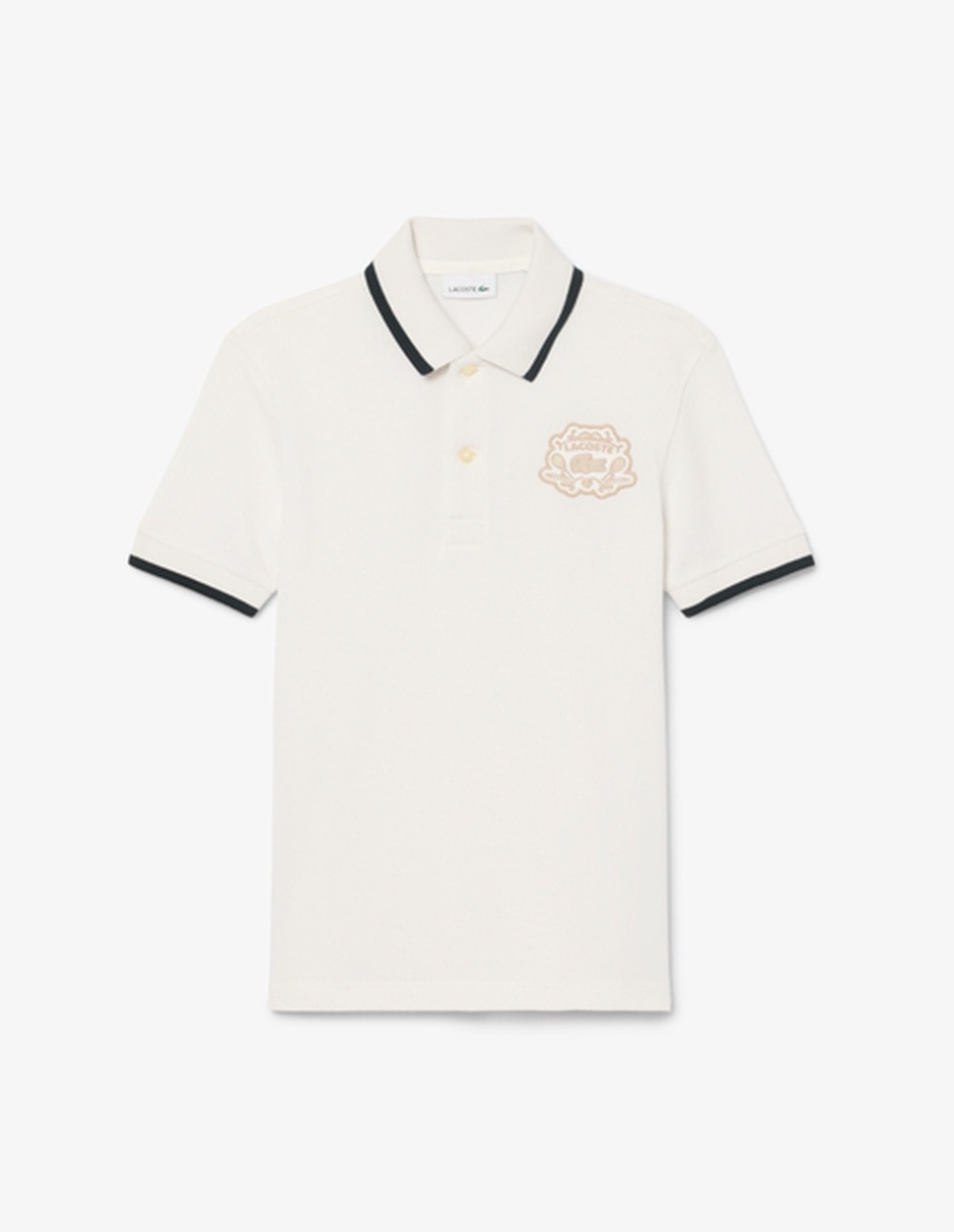 Playera tipo polo de algodón para niño Playera tipo polo de algodón para niño