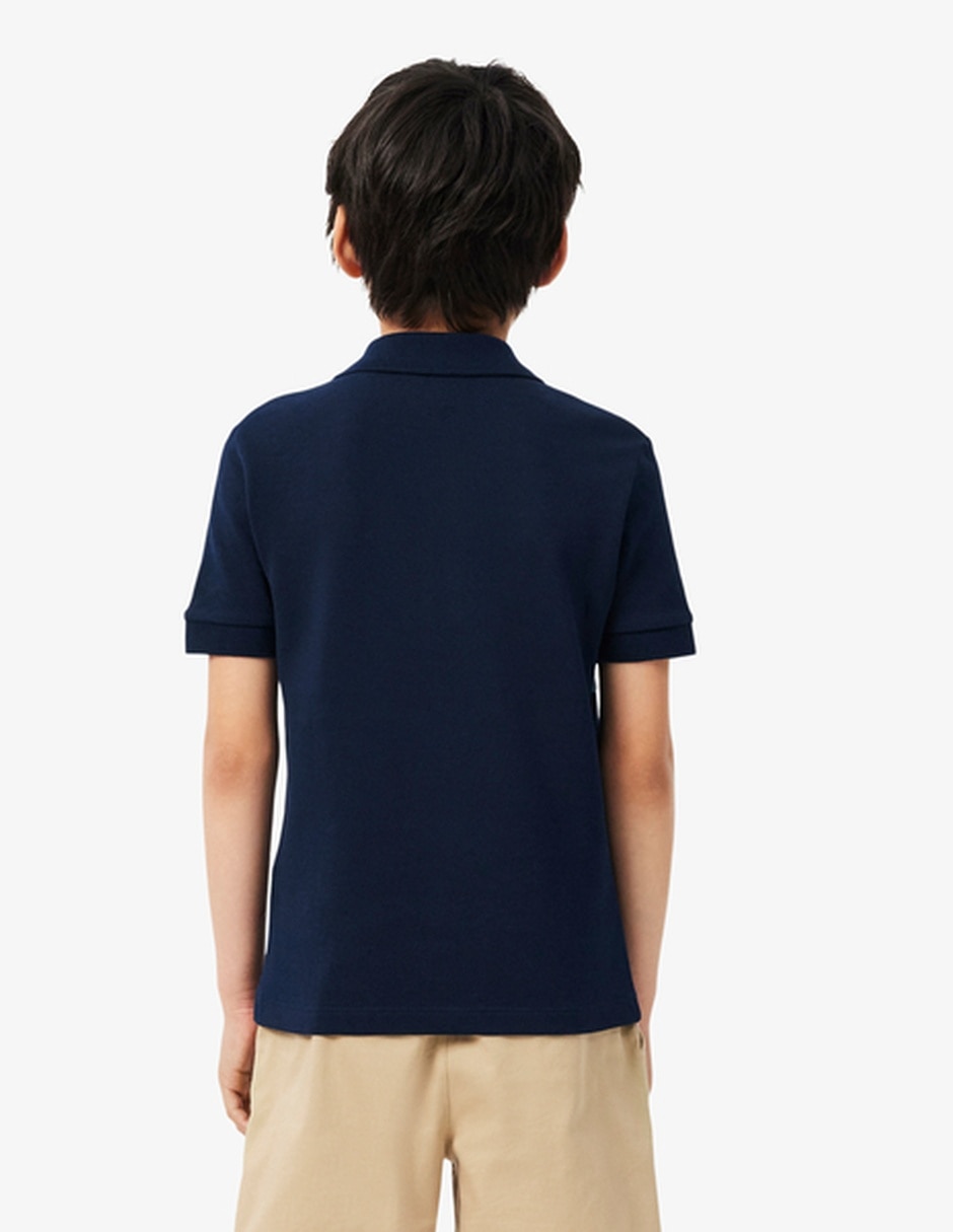 Playera tipo polo de algodón para niño 4
