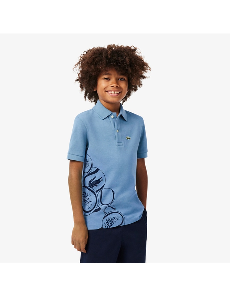 Playera tipo polo de algodón para niño Playera tipo polo de algodón para niño