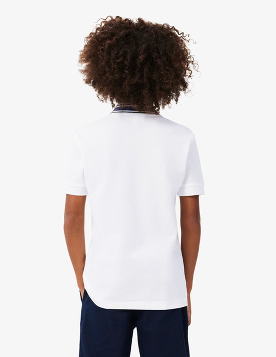 Playera tipo polo de algodón para niño 3