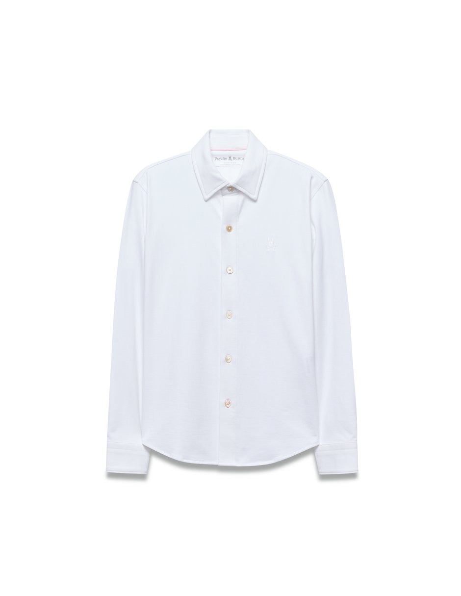 Camisa casual Jackson de algodón pima manga larga para niño 4