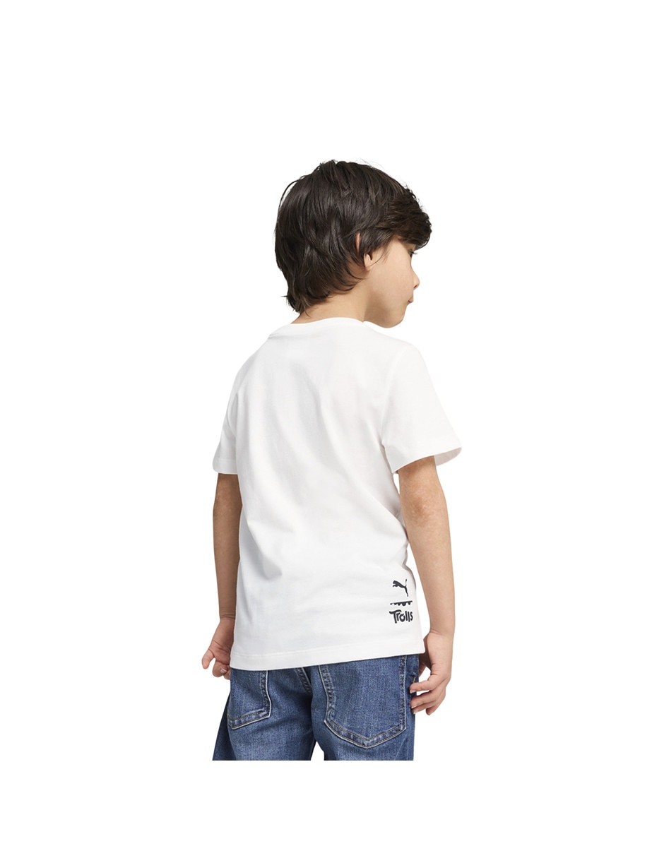 Playera trolls puma x trolls tee manga corta para niño 3