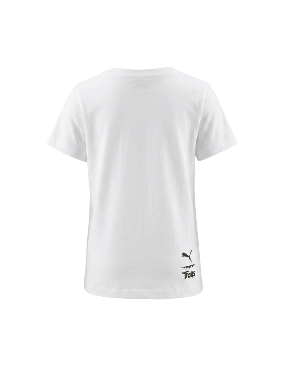 Playera trolls puma x trolls tee manga corta para niño 2