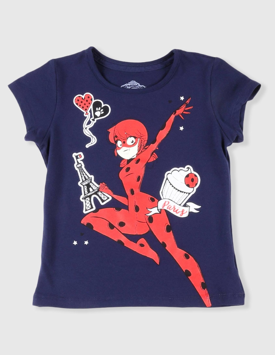 Playera manga corta para niña