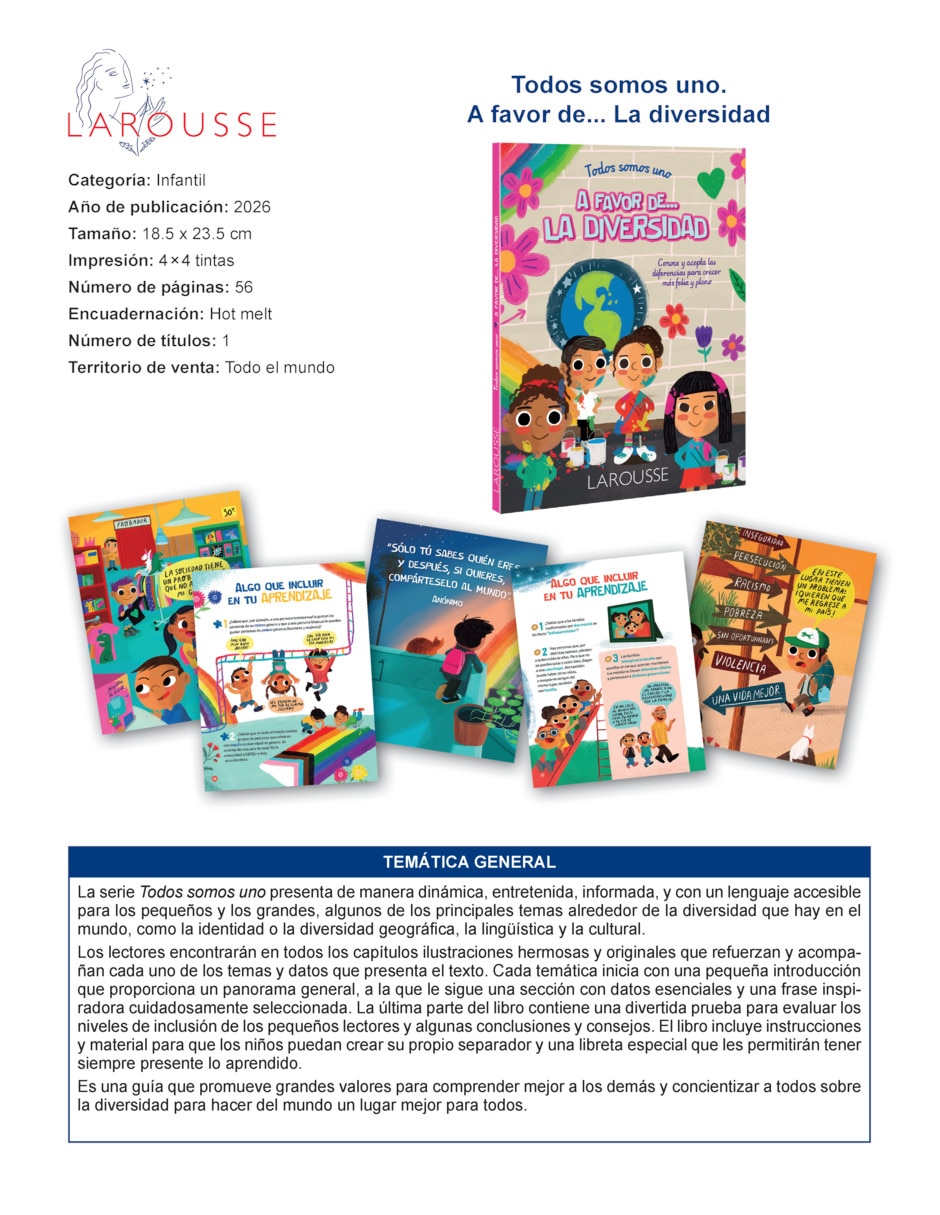 Libro Todos somos uno: A favor de... La diversidad de Natalia Herrero Martínez